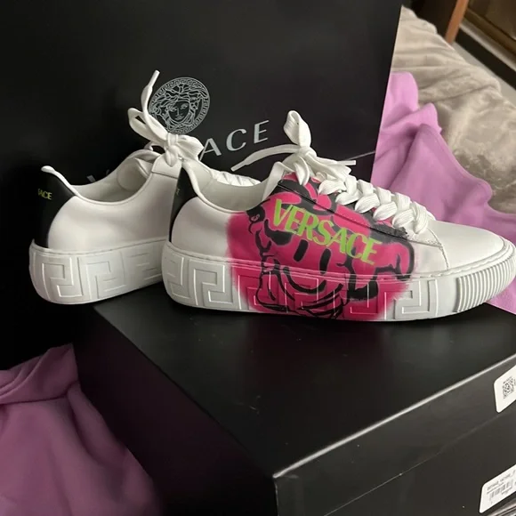 Versace | Shoes | Versace Medusa Smiley Face Low | Poshmark Versace | Shoes | Versace Medusa Smiley Face Low | Poshmark